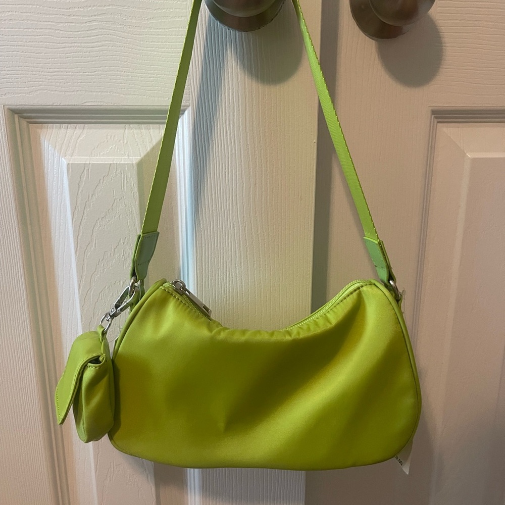 NWT lime/brat green shoulder bag